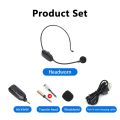 2.4g Head-mounted Wireless Microphone Plug Play Teacher Conference Speech Loudspeaker Mic System With Receiver Tour Guide Mic. 