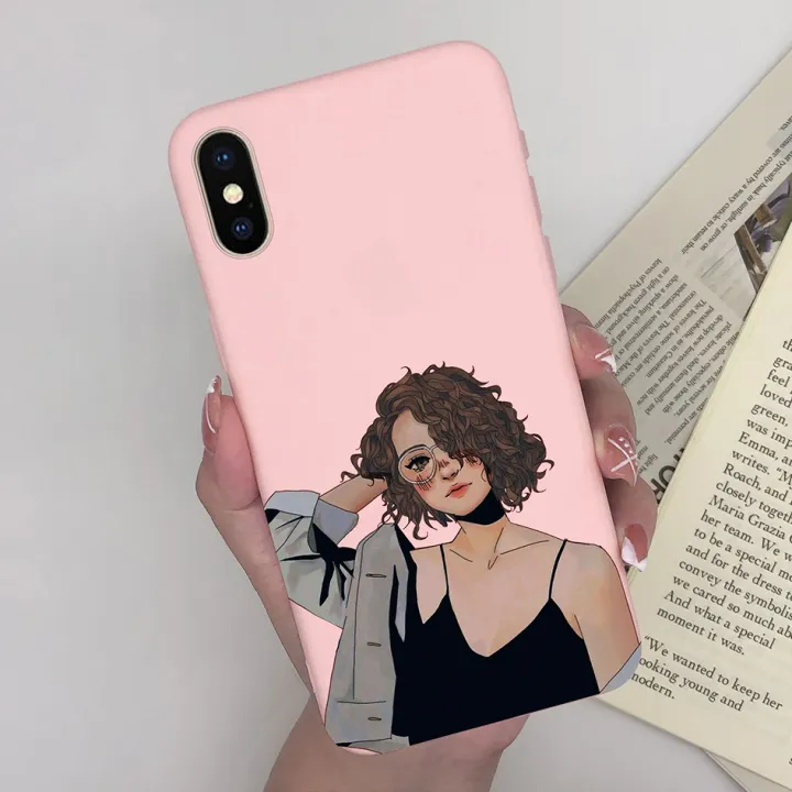 For%20iPhone%20X%20XR%20XS%20Max%20Case%20Fashion%20Cartoon%20Cute%20Girl%20Daisy%20Flower%20Cute%20Black%20Soft%20Phone%20Back%20Cover%20For%20iPhoneX%20Xr%20Xs%20Funda%20Capa%20Mascaraara%20-%20Image%207