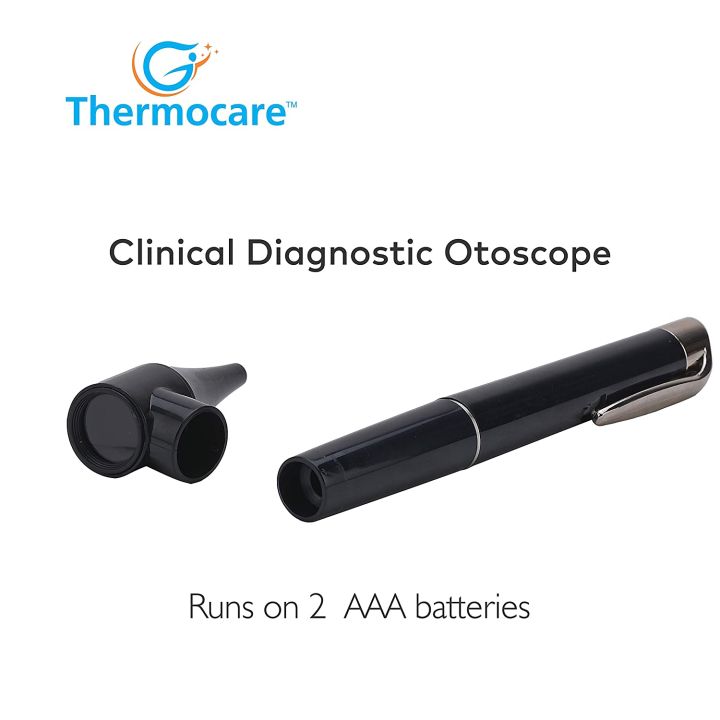 Thermocare%20Portable%20Otoscope%20Penlight%20for%20Ear,%20Eye%20and%20Throat%20(Black)%20-%20Image%203