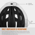 ASIEVIE Bike Smart Cycling Helmet with Headlight Tail Light SOS Emergency Alert and Wir-ele-ss Earphone. 