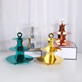 Three-Tiered Lace Paper Cake Stand Birthday Party Supplies Dessert Table Cake Decoration Color Cupcake Plate Stand. 