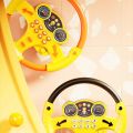 Creative Copilots Stroller Simulation Steering Wheel Toys Multi Functional Montessori Steering Wheel Vocal Toys Interactive Electric Simulate Driving Car Toy Baby.