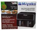 Miyako AF-4590 Double Chamber Digital Touch Panel Air Fryer, 9Liters..