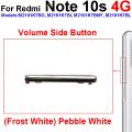 Volume Side Button For Xiaomi Redmi Note 10 10s 10T Pro 4G 5G Up Down Volume Button Power Side keys Repair Spare Parts.