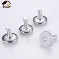 New 4Pcs Steel Furniture Legs Anti-slip Base Table Cabinet Leg Pad Adjustable Leveling Feet Leveler M8 M10 Screw 13mm-27mm. 