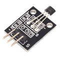 Small PCB Hall Effect Sensor Module A3144E 49E 3 Pin Hall Sensor Hall Effect Detection Magnetic Switches Speed Counting Sensor Module For Arduino 3 Pin Leads. 