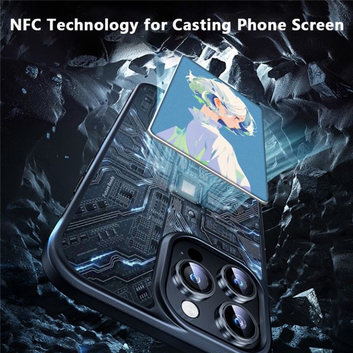 Eink%20Screen%20Smart%20NFC%20APP%20Refresh%20DIY%20Phone%20Case%20for%20Iphone%2014%2015%20Protective%20Cover%20Personalized%20Custom%20Case%20Display%20Battery%20Free%20-%20Image%204