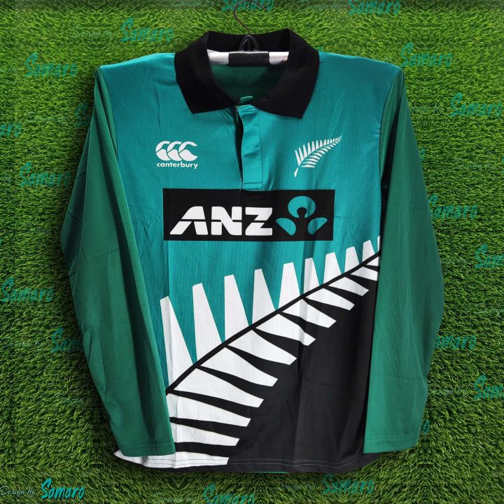 New Zealand Full Sleeve Polo Cricket jersey For Men - New Zealand Jersey 2026/2027