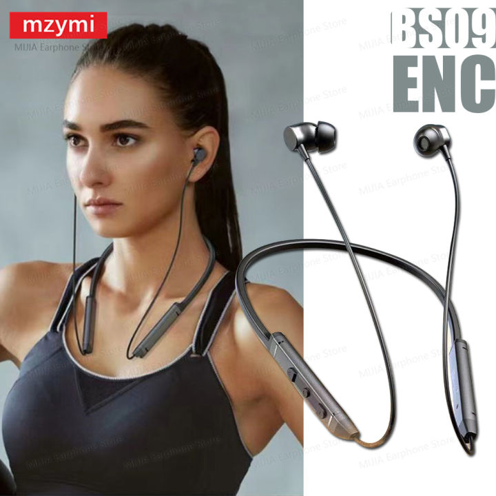 mzymi BS09 ENC Earphone Neckband Sport Running InEar Headphone  HiFi Stereo Headset 200H Standby For XIAOMI - Main Image