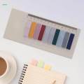 Colorful Index Tabs Aesthetic with Ruler Writable 120Pcs Classification Repositionable Sticky Notes Notepad for School Notebooks Office.