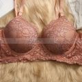 JAA Collection - Purple Elastic Linen Pushup Foam - Adjustable-strap Sexy Women's Bra Cup - Regular Style. 