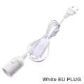【VisioN Shop】1.8m Power Cord Cable E27 Lamp Holder with Switch wire EU PLUG Pendant LED Bulb E27 Hanglamp Suspension Bases. 