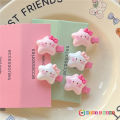 New Cute Cartoon White Pink Star Hair Clip Hair Clips For Girls Women Hair Accessories.