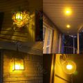 Bug Light Bulb Yellow LED Bulbs, Outdoor Porch Lights, Amber Bedroom Night Light Bulb A60 Bugs LED Bulbs, Warm LEDs Hallway Lighting Decorative Lamps,40W Equivalent E27 Edison Bulb(9W). 