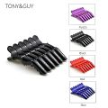 6pcs Professional Multicolor Hair Sectioning Crocodile Hairdressing Clips for Women.