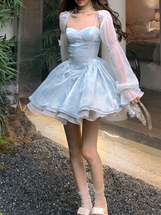 Purple%20Sweet%20Elegent%20Party%20Mini%20Dress%20Women%20Vintage%20French%20Fairy%20Strap%20Dresses%20Female%20Chiffon%20Korea%20Dress%20Summer%202023%20New%20-%20Image%208
