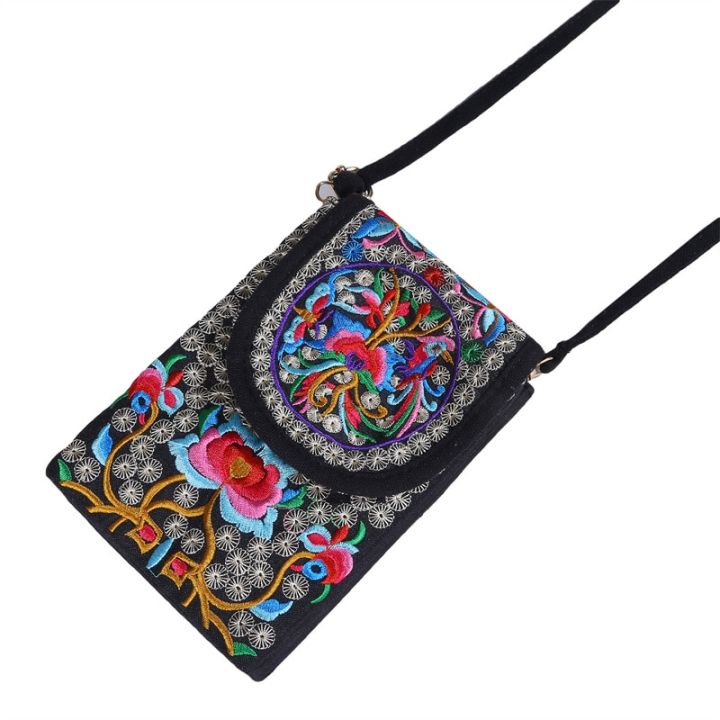 Lady%20Cell%20Phone%20Bag%20Crossbody%20Shoulder%20Wallet%20Purse%20Handbag%20Pouch%20Ethnic%20Style%20Embroidered%20Bag%20Flip%20Canvas%20Bag%20Retro%20New%20-%20Image%207