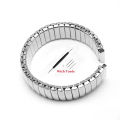 12mm 14mm 16mm 18mm 20mm 22mm Elastic Stretch Expand Stainless Steel Watch Band Universal Metal Watch Strap Silver Gold Bracelet.