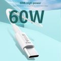 IVON CA203 60W PD USB-C / Type-C to USB-C / Type-C Fast Charging Data Cable, Cable Length: 1m. 