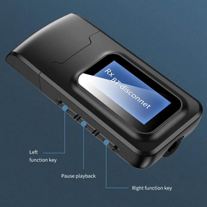 USB%20Bluetooth%20Receiver%20Transmitter%20Audio%20Bluetooth%205.0%20Adapter%20For%20Car%20PC%20TV%20HD%20HiFi%20Receptor%20Wireless%20Adapter%20LCD%203.5MM%20AUX%20-%20Image%202