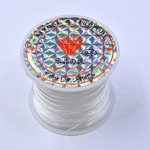 0.8 mm Elastic Thread Stretchy Bracelet String Fishing Line Crystal String Bead Cord for Bracelet Beading Jewelry Making