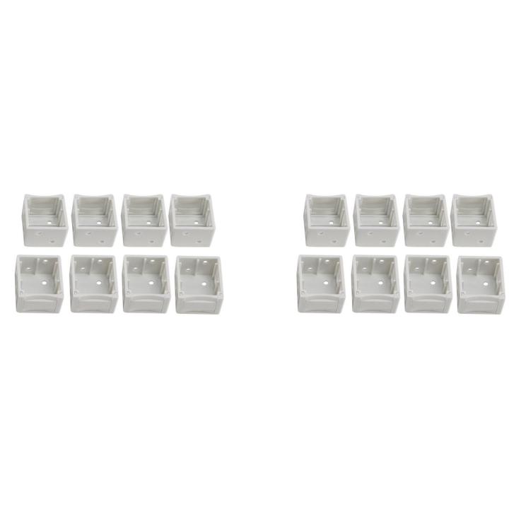 LKPCIGCXM 1 Inch Blind Brackets White Profile Box Mounting Bracket Window Blinds Headrail Bracket (16)