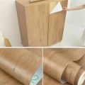 Wood grain self-adhesive wall stickers waterproof PVC wallpaper mural furniture decoration stickers home wallpaper 5x2 feet. 
