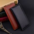 Classic Business Men Long Bifold PU Leather 3 Color Solid Wallet Casual Card Clutch Purse Pockets.