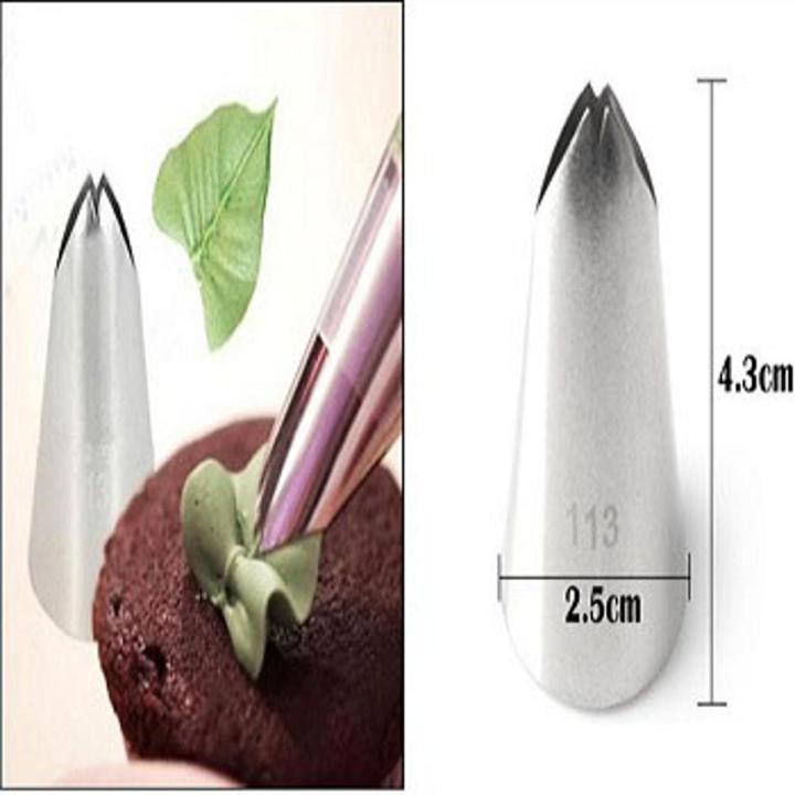 Leaf Nozzle piece Stainless Steel Design Piping Nozzle For Cake