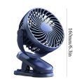 Mini Car Clip Fan 1200mAh USB Mini Desktop 360 Degree Rotating Clip-on Fan Silent Long Endurance Fans Rechargeable Handheld Fans. 