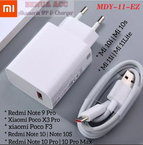 Charger Redmi Note 13 Note Pro 10 10 Pro Max Mi 10T 33W Turbo