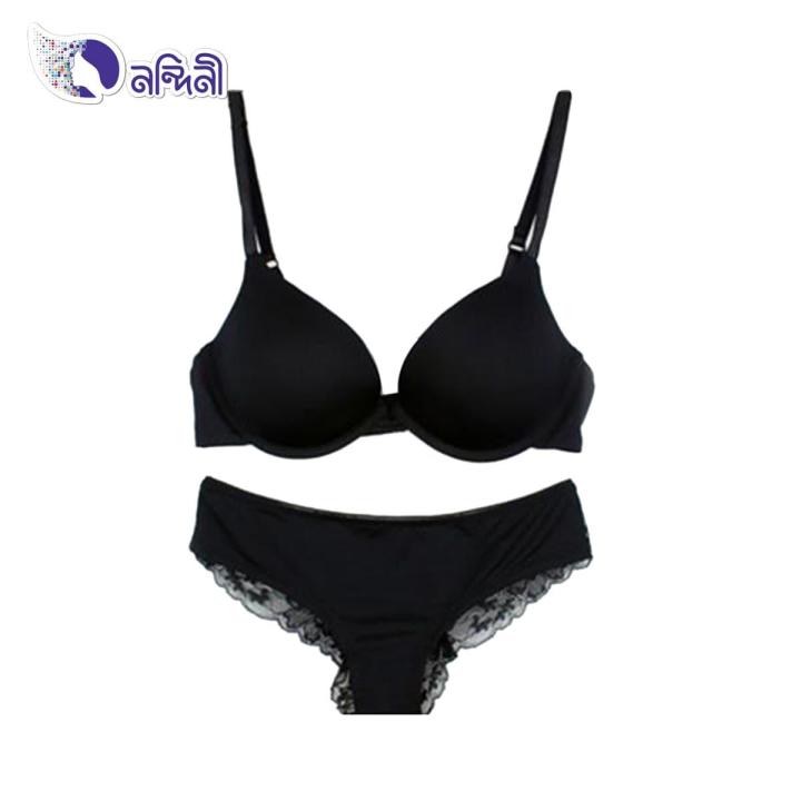 Nylon%20Bra%20Panty%20Set%20for%20Women%20Black%20-%20Bra%20-%20Bra%20-%20Image%203