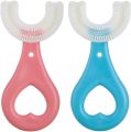 New Children Toothbrush U-Shape Baby Toothbrush With Handle Silicone Oral Care Cleaning Brush For Kids Supplies. 