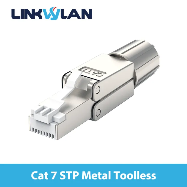RJ45%208P8C%20Cat%206A%20Cat7%20Field%20Connector%20Full%20Shielded%20Termination%20Plug%20Toolless%20Modular%20Plug%20for%2023AWG%20Solid%20Installation%20Cables%20-%20Image%202