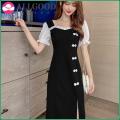 Summer New Sexy Retro Black Skirt Slim Dress Long Skirt Women's Skirt Woman Dress Vestido De Mujer Femme Robe. 