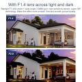 QX103 Humanoid Recognition AI Alarm WiFi Dome Triple IP Camera Triple Camera.