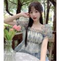 Sexy off-Shoulder Top for Women Summer 2024 New Hot Girl off-Shoulder Sense of Design Shirt Women. 