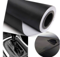 Sticker Black Carbon Fiber (18"×3" )Vinyl Wrap Texture 3D self adhesive DIY Decor Bike ,Motorcycle,Car stickers. 