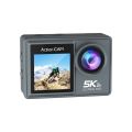 Ausek AT-M40R 5K Ultra HD Dual Screen DOUBLE BATTERY 5K/4K Waterproof Action Camera With Extranal Microphone and Remote. 