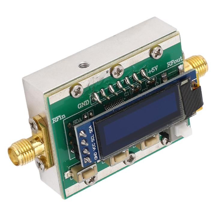 RF Programmable Attenuator, 0-31dB Adjustable Digital RF Attenuator Module 50 Ohm Impedance 1dB Step Back 5V with USB Cable for Analyzer