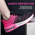 【selevn roind】 Safety Shoes Men Women Work Safety Boots Steel Toe Shoe Puncture Proof Air Cushion Work Sneakers Light Fashion Work Shoes Unisex.