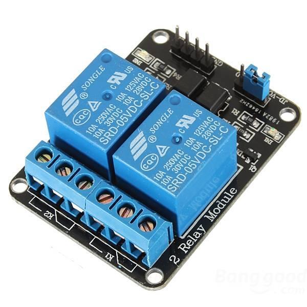 Relay Module DC 5V-12V Dual Channel Relay Control Module With Screw Terminal For Arduino Two 2 Channel DC12V With Optocoupler Protection