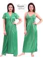 Indian Two Part Nighty in High-Quality Silk Cotton - Perfect Night Wear for Stylish Comfort. 