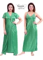 Indian Two Part Nighty in High-Quality Silk Cotton - Perfect Night Wear for Stylish Comfort. 