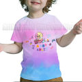 A for Adley T shirt summer unicorn rainbow 3D print children short-sleeved tops T-shirts fashion ice cream pattern tees clothes. 