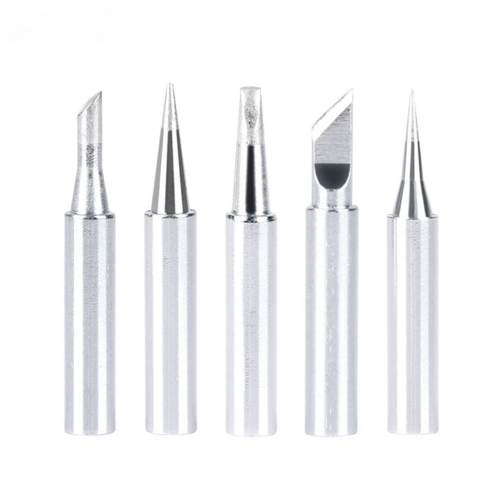 5Pcs Set Of SILVER 900M-T-I 900M-T-2.5D 900M-T-K 900M-T-B 900M-T-3C Soldering Tip Bit