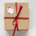 Tag Sticker Kraft Paper Happy Birthday Gift Tag Hangtag 500 Pieces Round Happy Mother's Day Gift.