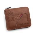 Men's Wallet Made of Leather Purse for Men Coin Purse Short Male Card Holder Wallets Zipper. 