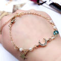 Korean Style Crystal Star Moon Charm Bracelets for Women - Bracelet.