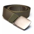 Fabrix Military Metal Belt Outdoor Automatic Buckle Canvas Belts Casual Pants Cool Wild Luxury Waist Belts For Outdoor Activities, Like Play - Belt. 